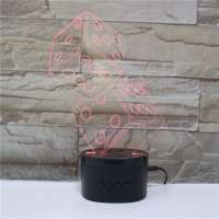 vertical design speaker lamp colorful 3d lights illusion led acrylic lamp hologram night light