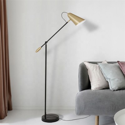 Special design living room lighting tall contemporary bright antique retro nordic iron black tripod high quality arc floor lamps