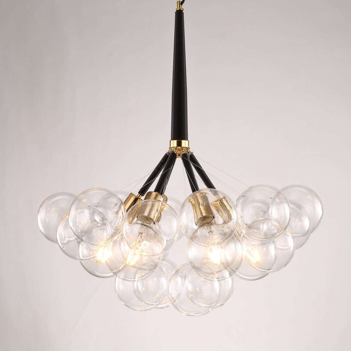 Contemporary restaurant cafe decorated modern chandeliers glass pendant light 3