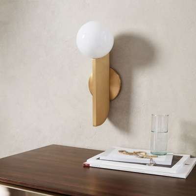 modern luxury glass bulb ball gold luxury industrial bubble shape wall lamp