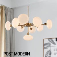 luxury nordic style creative bright gold bronze glass G9 led Pendant Light