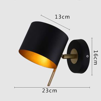 Indoor hotel home bedside reading lamp light wall