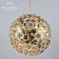 Modern Round Chandelier Crystal Ball Fixture Pendant lamp for Hotel/Living Room