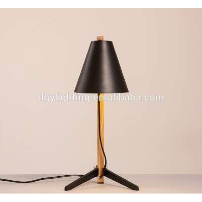 3W Led white black energy saving head bed Iron lampshade bedroom table lamp