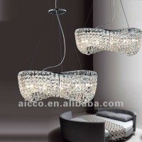 2012 hot sell popular modern crystal hanging ceiling pendant