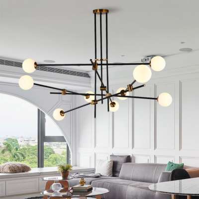 Hanging pendant lamp glass bubble chandelier modern