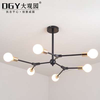 Personalized customization modern living room bedroom frost glass bulb led chandelier