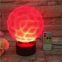 KS 3D-533  Automatically Color Changing Customized Shape Optical Illusion Table Night Lamp Acrylic LED Light for Bedside