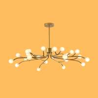 Nordic style contemporary new modern luxury brass chandelier